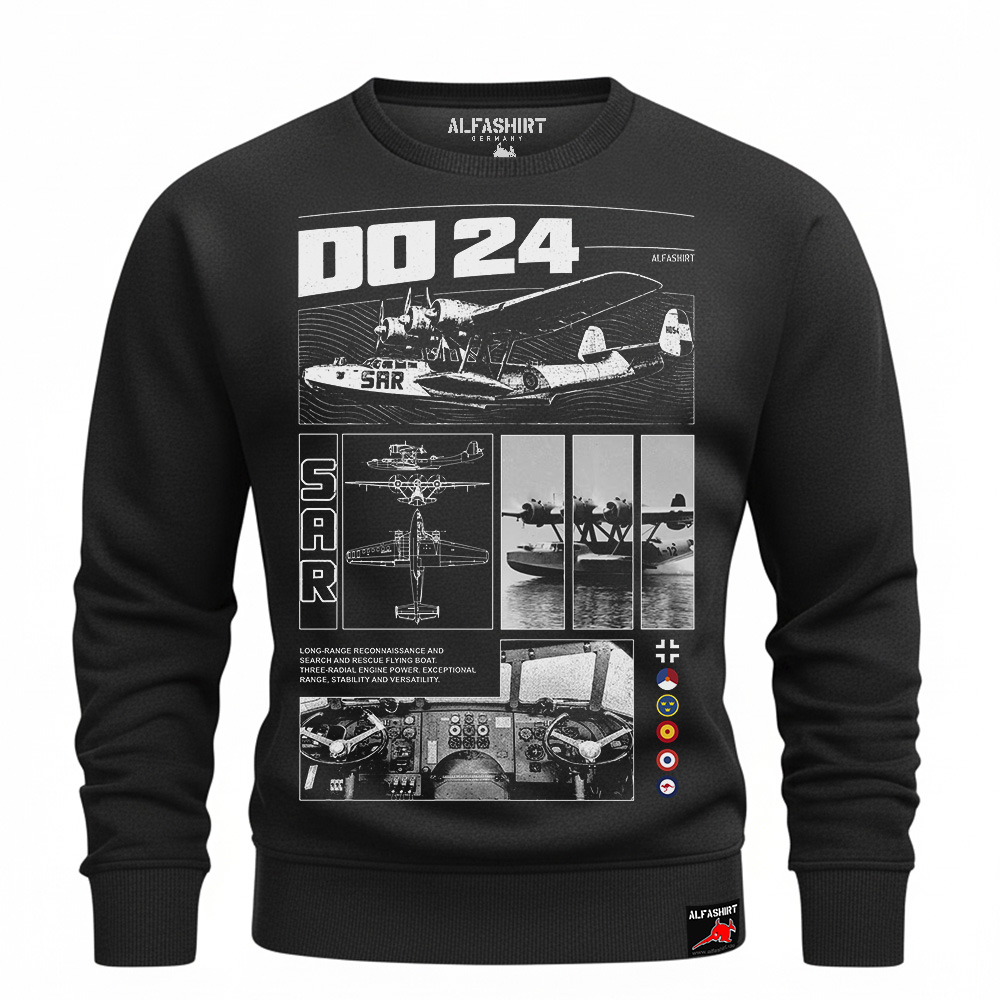 Pullover Do24 Flugboot Seenotrettung Luftwaffe SAR Wasser Flugzeug Pulli #47995