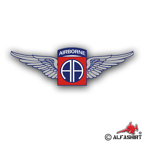 Sticker 82nd AA Wings Airborne Division Airborne Division 7x2cm A1283