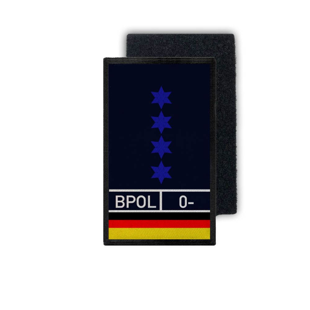 Polizeihauptmeister PHM PHMin  Dienstpatch Bundespolizei 9,8x6cm #31395