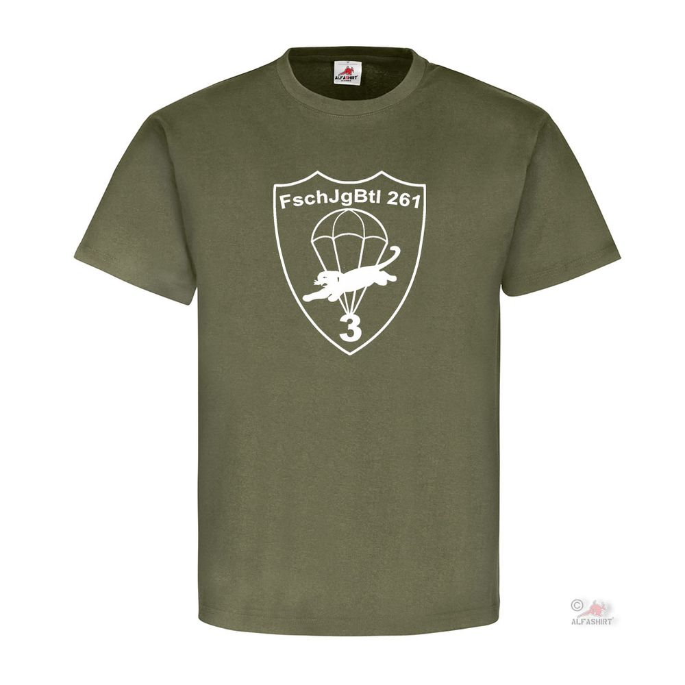 3 FschJgBtl 261 Fallschirmjäger Bataillon Lebach Saarland - T Shirt #18424