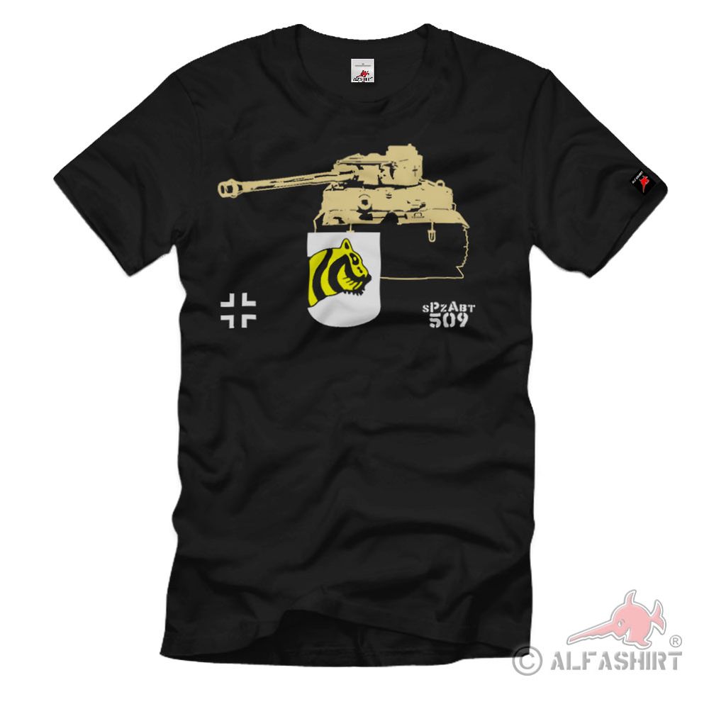 Heavy Tiger Department 509 sPzAbt Schwetzingen Mailly-le-Camp WW2 T Shirt # 1320