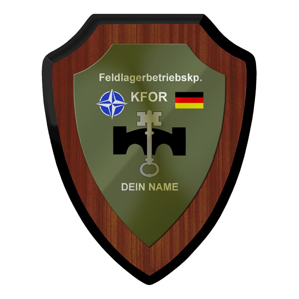 Wappenschild personalisierbar BW EinsKtgt Einsatzkontingent KFOR #43971