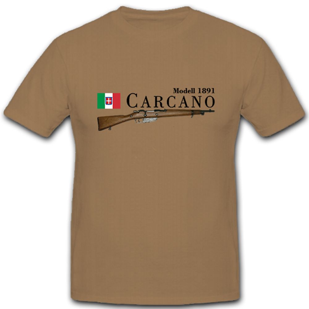 Carcano Model 1891 Italian Rifle Carabiner Italy - T Shirt # 10536