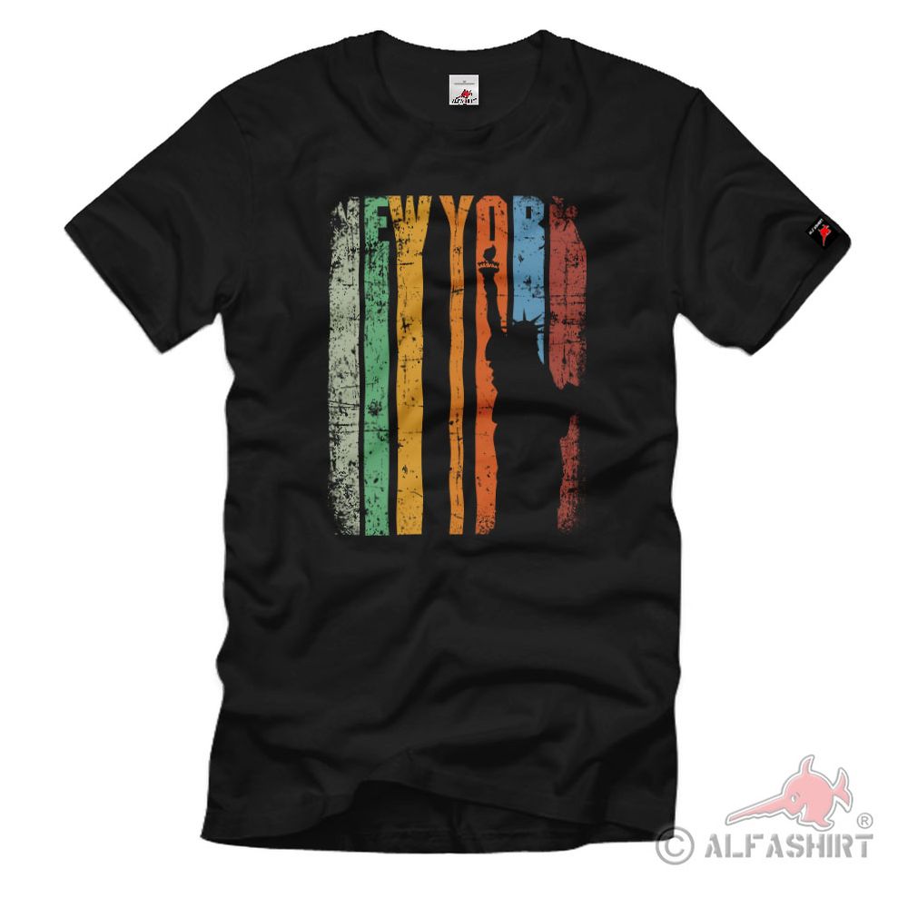 New York Amerika Times Square Liberty Freiheitsstatue NYC T-Shirt#36429