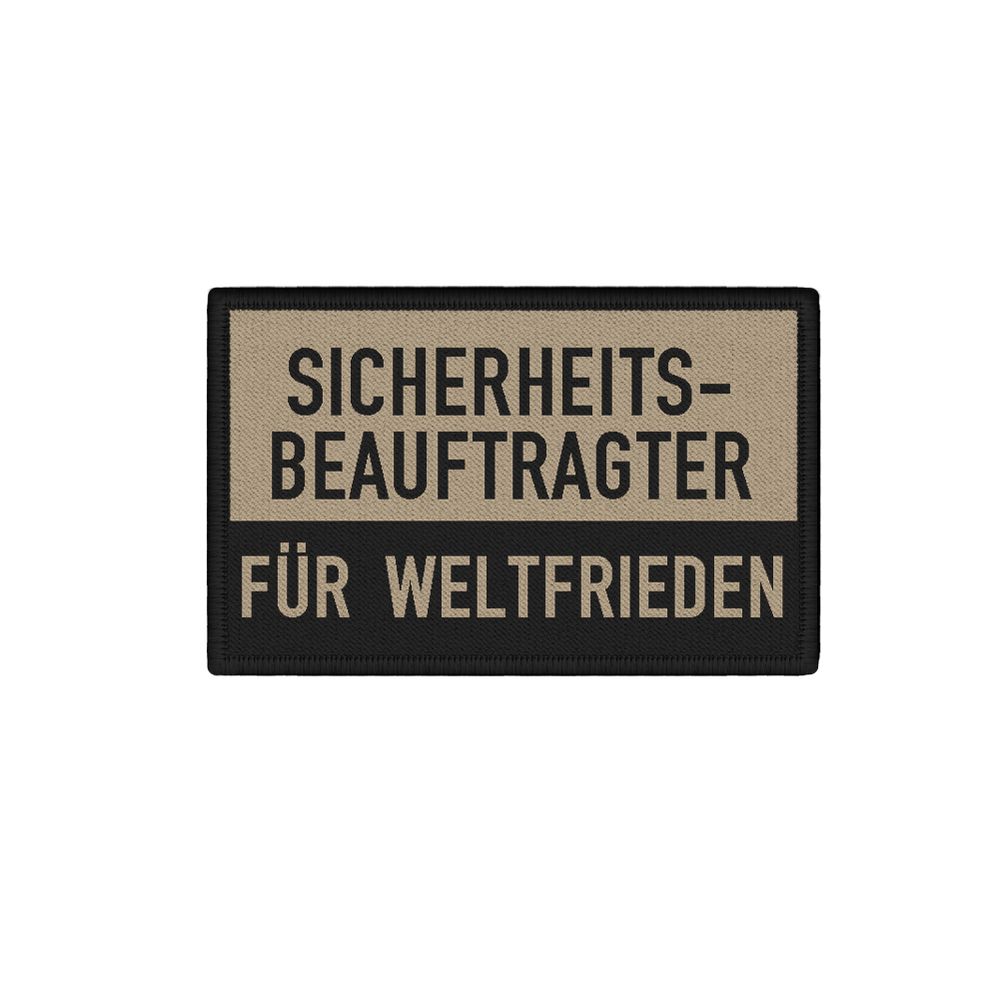 Patch security officer for world peace Bundeswehr service 7.5x4.5cm # 32887