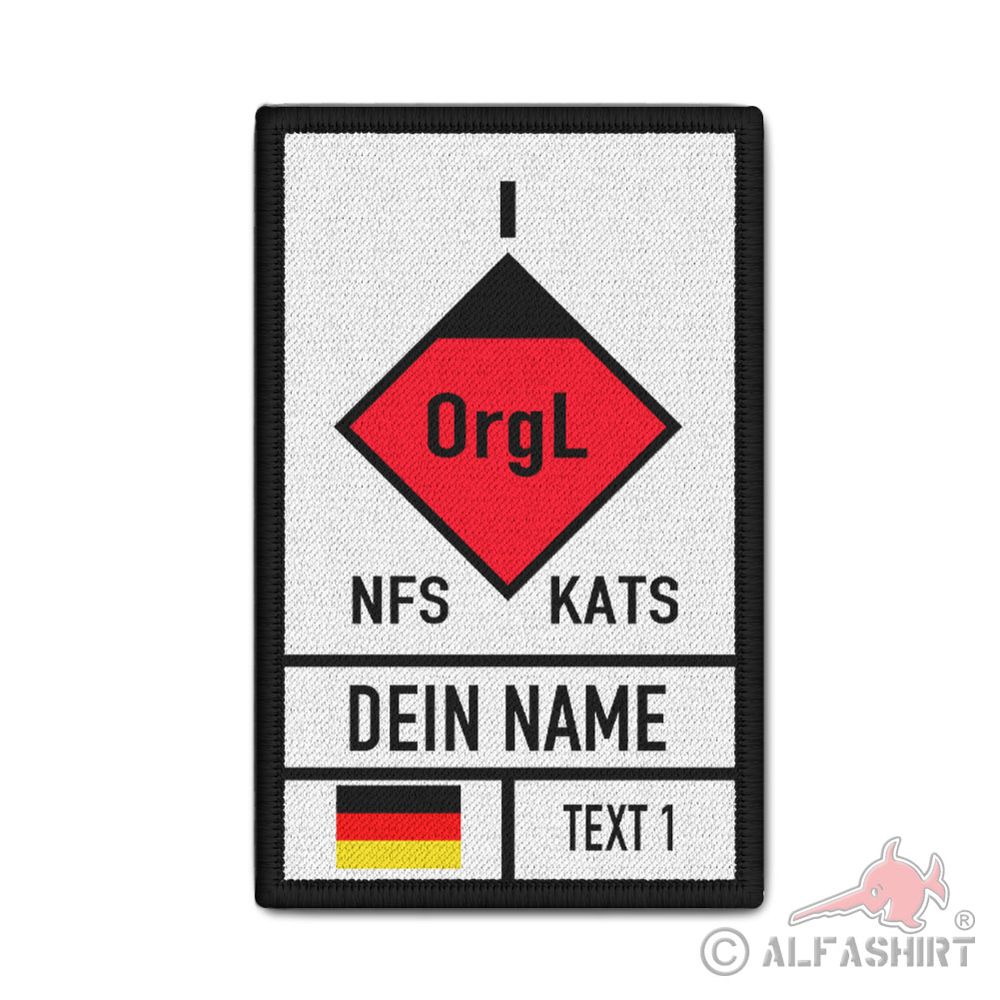 Rank Patch 9.8x6cm personalized Patch OrgL NFS KATS Paramedic Emergency #44708