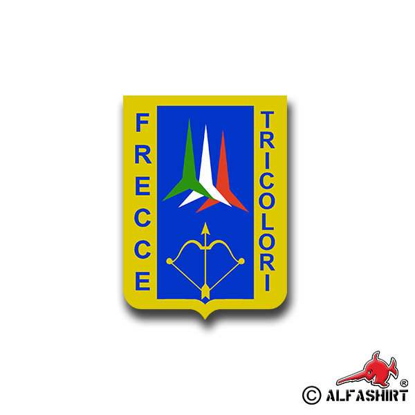 Aufkleber/Sticker Frecce Tricolori Dreifarbig Pfeile Gruppo 7x5cm A1058