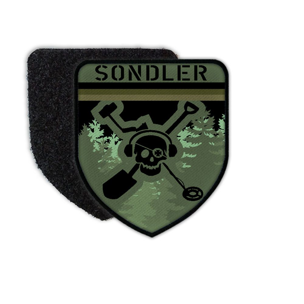 Patch Sondler Deutschland Camo Abzeichen Metaldetektor Aufnäher Suchen #35960
