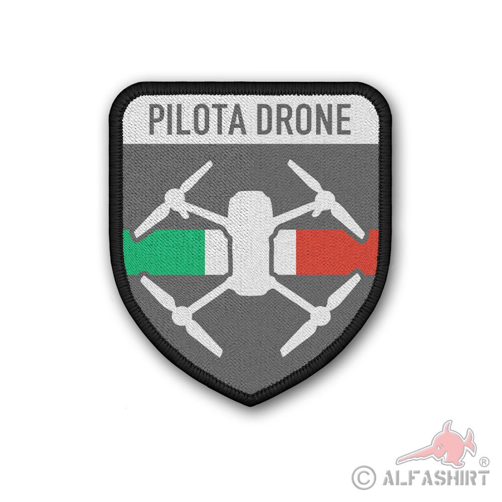 Patch PILOTA DRONE Feuerwehr Hilfswerk Drohne Italien Pilot Abzeichen #40845