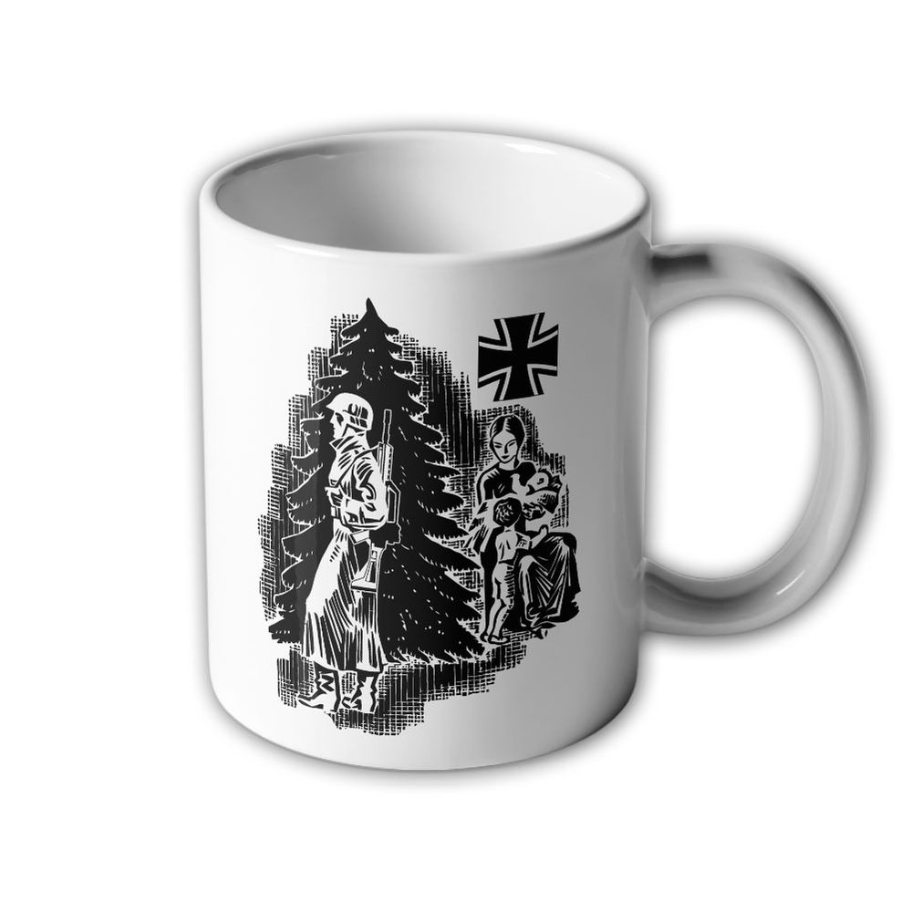 Cup Bundeswehr Christmas service abroad deployment BW family greetings # 33165