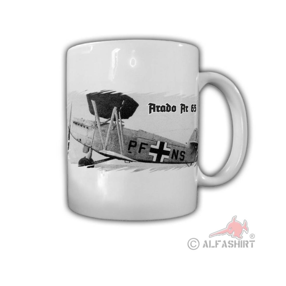 Aradon Ar 65 WW2 German Airplane Biplane History Cup # 29199