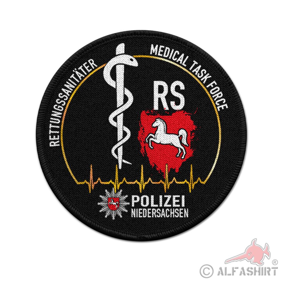 Patch Round Medical Task Force RS RettSan Police Lower Saxony #41060