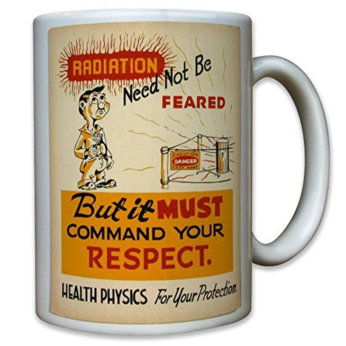 Physik Physiker Radioaktiv Strahlung Atom Atomar Labor Radiation Tasse #10542