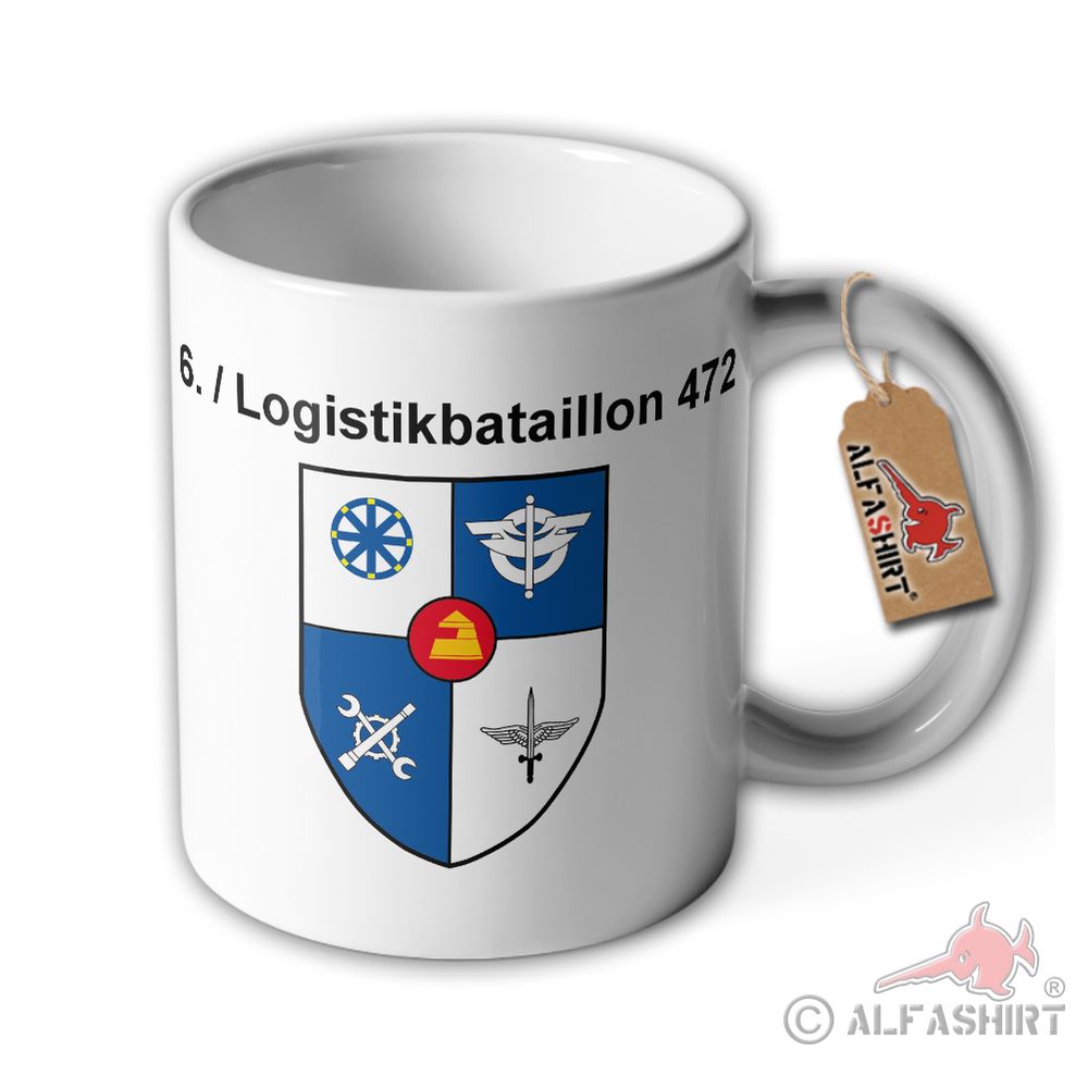 Tasse 6 Logistikbataillon 472 Bundeswehr kommandeur Logistikgruppe Büro#41186