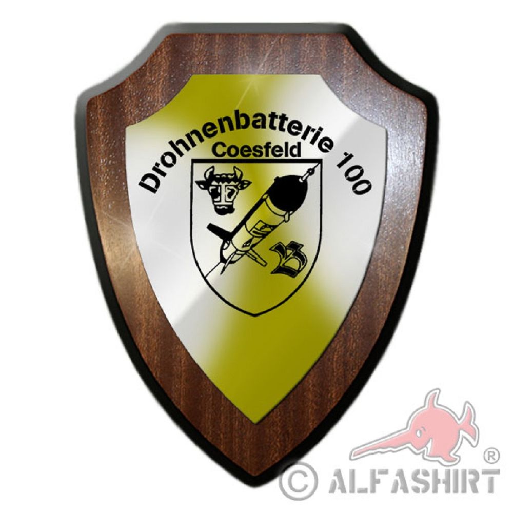 Drohnenbatterie 100 Coesfeld Drohne Militär Abzeichen Wappenschild #19851