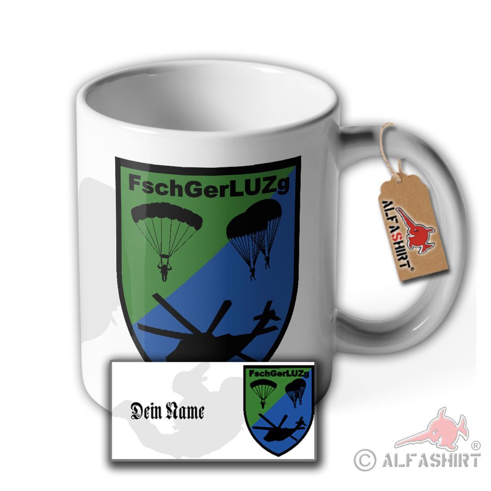 Tasse FschGerLUZg-Fallschirmgeräte Luftumschlagzug Bundeswehr #36086