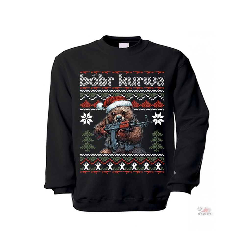 Pullover Bóbr Kurwa Bober Bobr Sweatshirt ugly X-Mas Christmas #45435