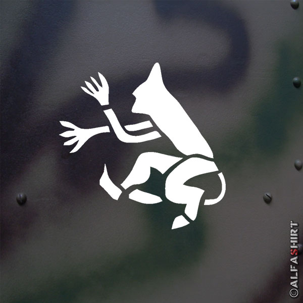 Sticker Jumping Devil Devil Tiger Tank Logo 10x10cm # A670