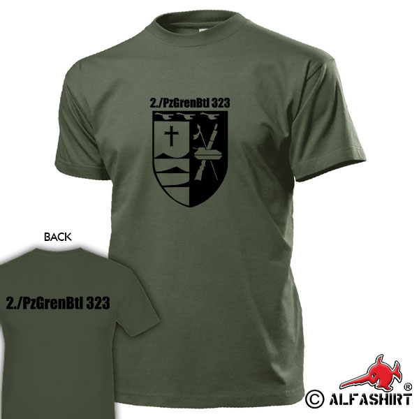 2 PzGrenBtl 323 Panzergrenadier Battalion Company Schwanewede - T Shirt # 15567