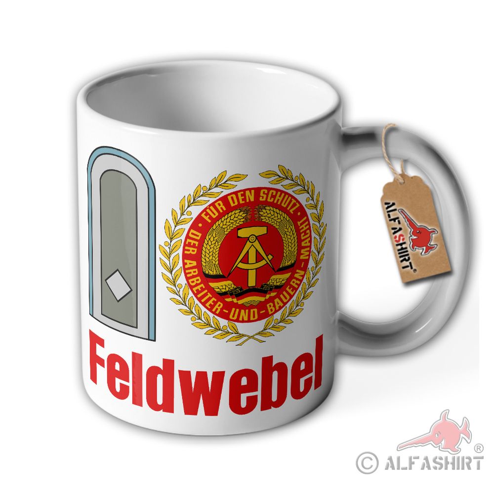 Tasse Feldwebel NVA DDR Nationale Volksarmee LSK Luftverteidigung #40518