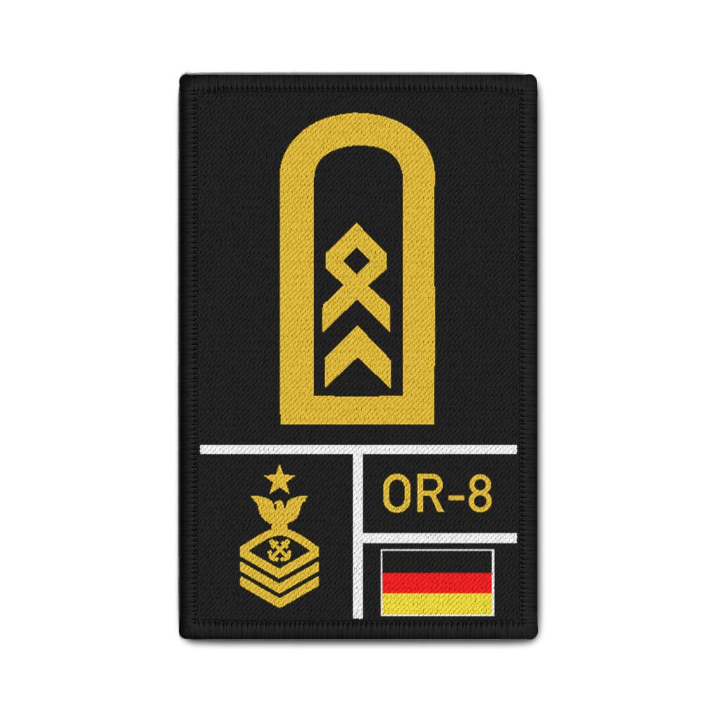 Rank Patch Bundeswehr Heer Luftwaffe Marine Schwarz #BW-Patch