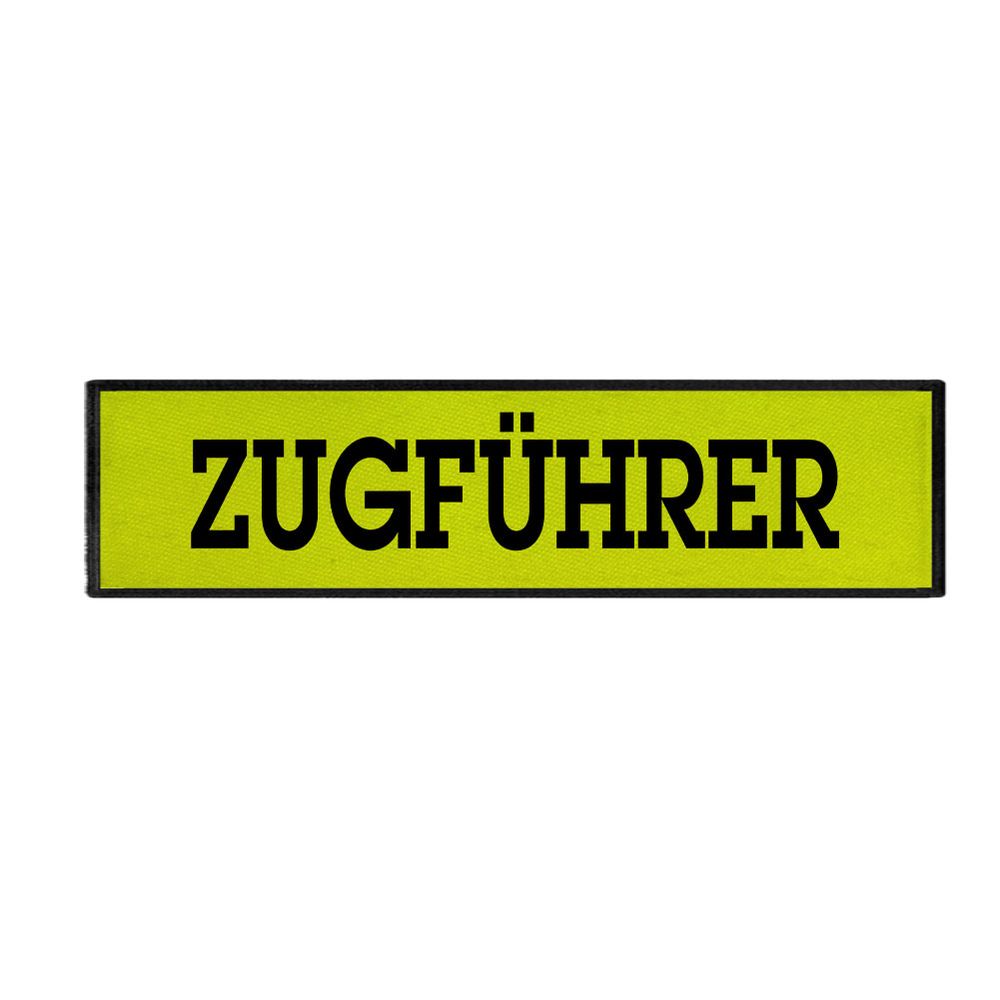 Rückenpatch Zugführer Zug Feuerwehr Hilfswerk KatSchutz Führer 28x7cm#39881