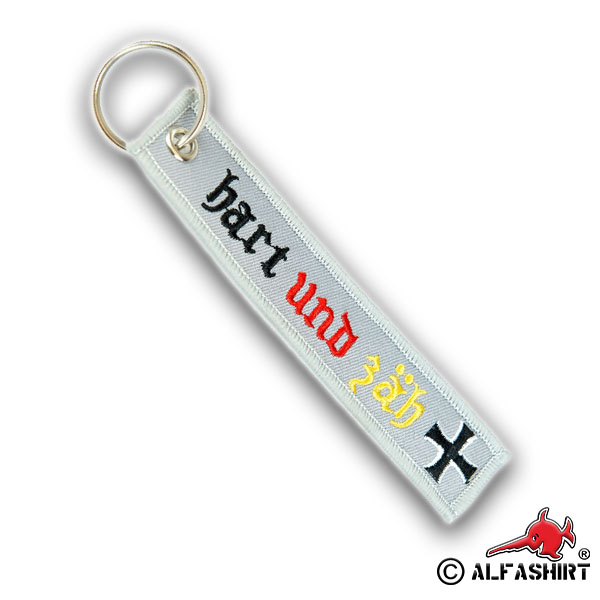 Hard and tough Keyring Keychain BW Military Waistband 12,5x2,5cm # 16055