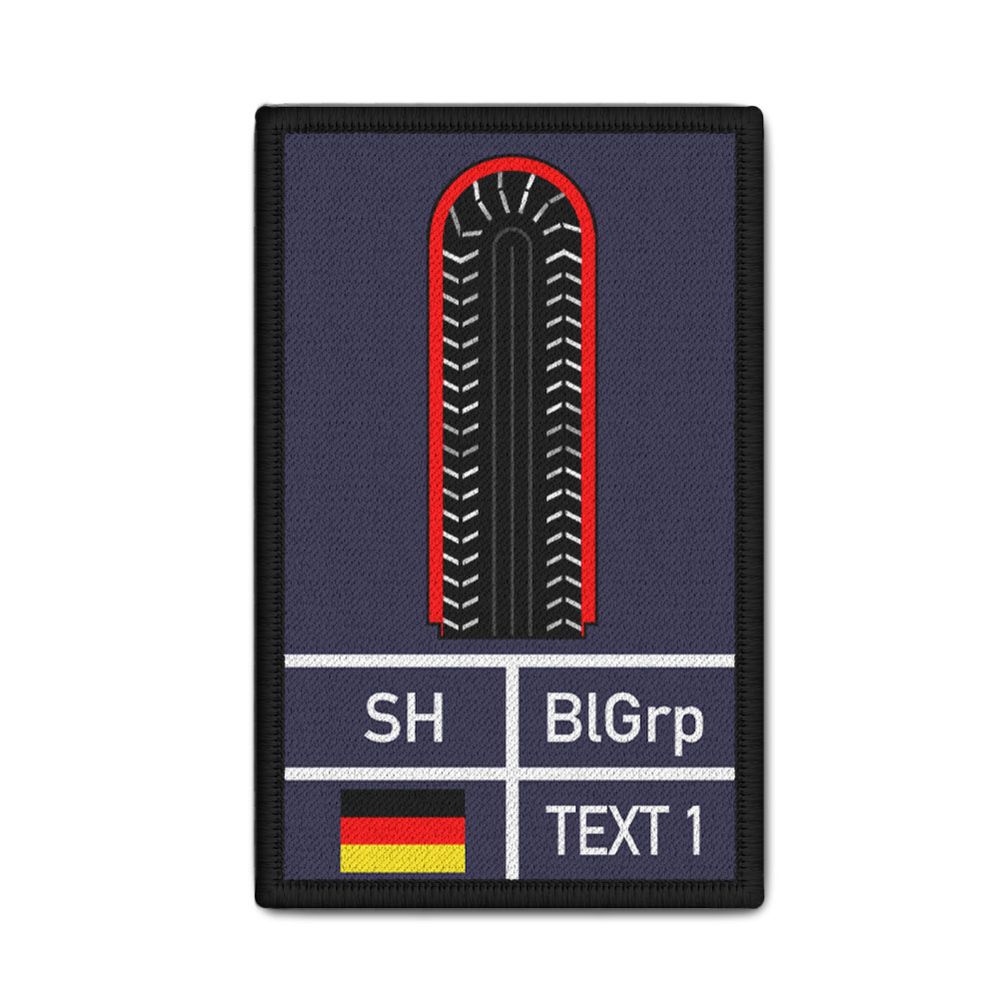 Rank Patch Feuerwehr Schleswig Holstein Abzeichen Dienstgrad 9,8cmx6 #33862