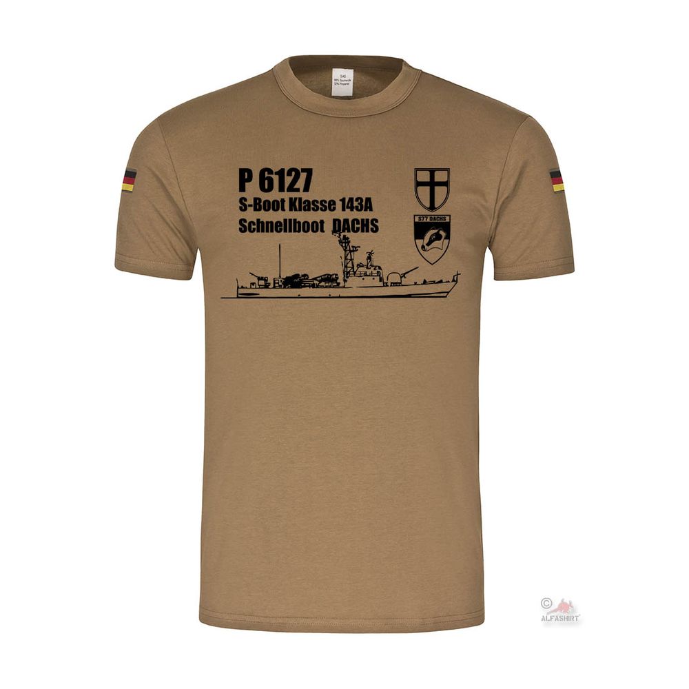 BW Tropen Schnellboot S77 DACHS S-Boot Klasse 148 Bundesmarine T-Shirt #35640