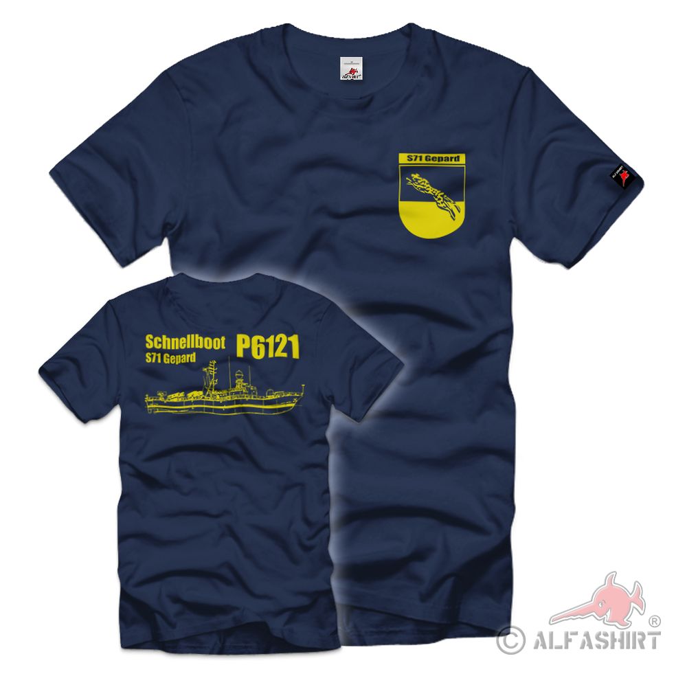 Schnellboot P6121 S71 Gepard-Klasse 143A Marine Bundeswehr S-Boot T-Shirt#36339