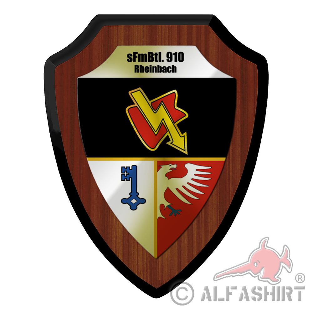 Heraldic shield Telecommunications Battalion 910 sFmBtl Telecommunications Troop #43993
