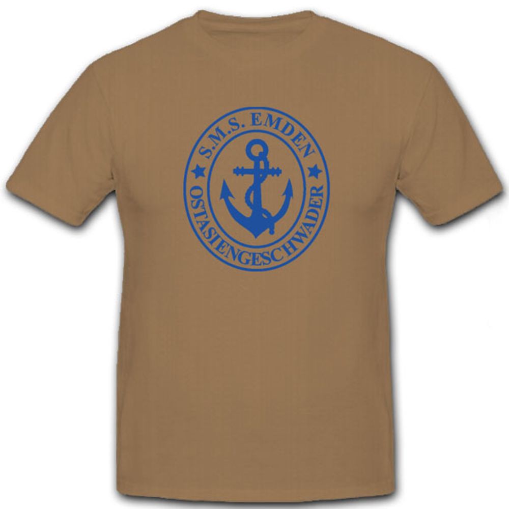 S M S Emden Ostasiengeschwader Marine Schiff - T Shirt #6671