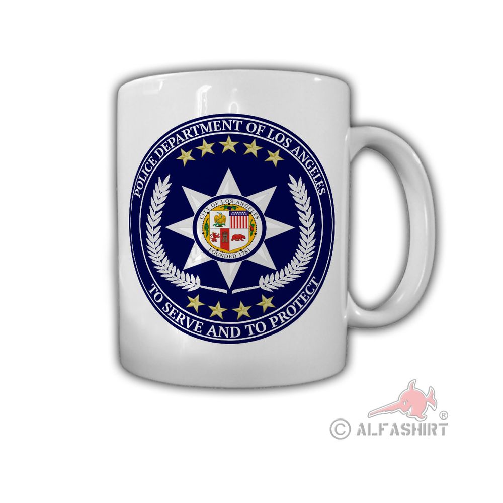 Los Angeles Police Department Serve and Protect Police Polizei Tasse #27646