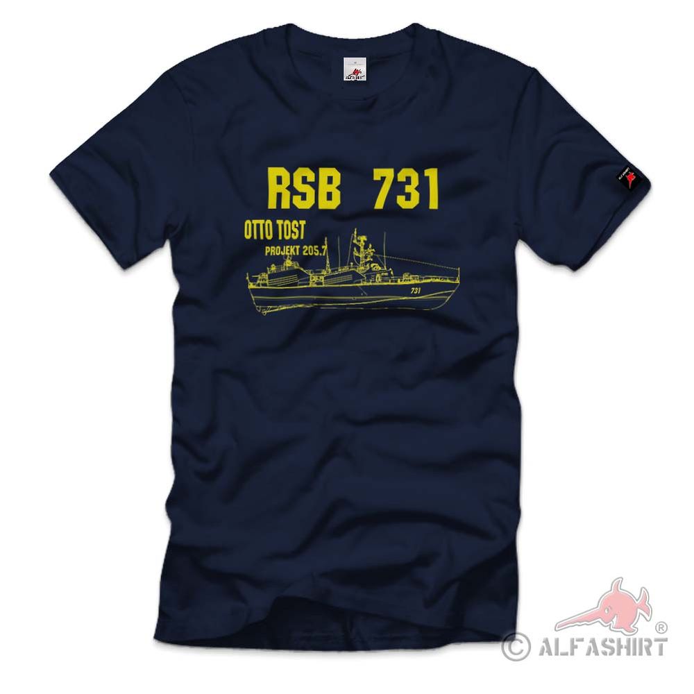 RSB 731 Otto Tost Projekt 205 7 Osa-Klasse Besatzung Volksmarine T Shir#32284