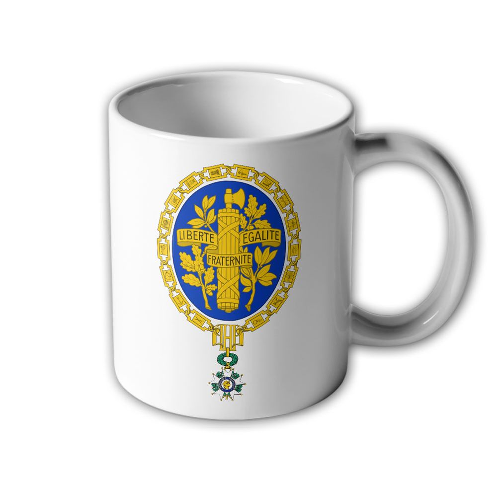 Liberté Fraternite Égalité en lettres de sable Frankreich Wappen Tasse #32388