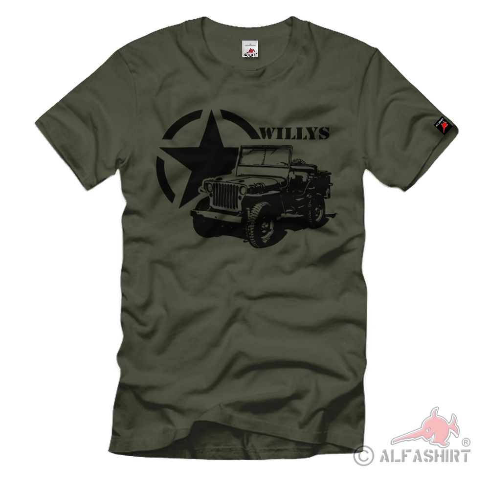 US Army Willys MB Overland WW2 1943 America Vintage Normandy T-Shirt # 37670