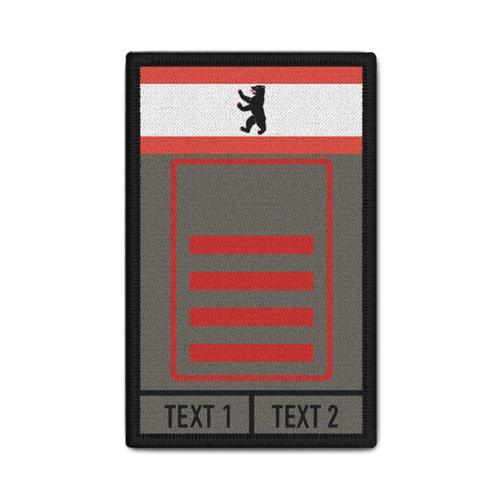 Rank Patch Feuerwehr Dienstgrad Hauptbrandmeister Brandmeister Berlin #40779