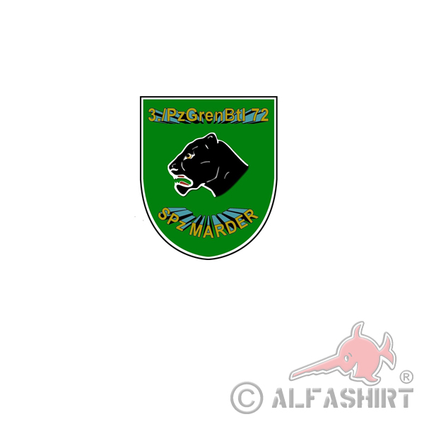 3 Company PzGrenBtl 72 PzGren Panzergrenadier Battalion Bundeswehr 7x7cm # A4091