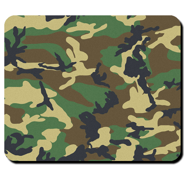 US Army Woodland Camouflage Tarnmuster - Mauspad Mousepad #9868