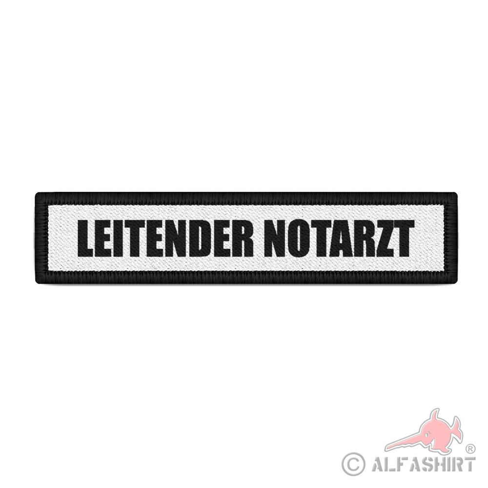 Patch Leitender Notarzt LNA  Streifen Aufnäher #40368
