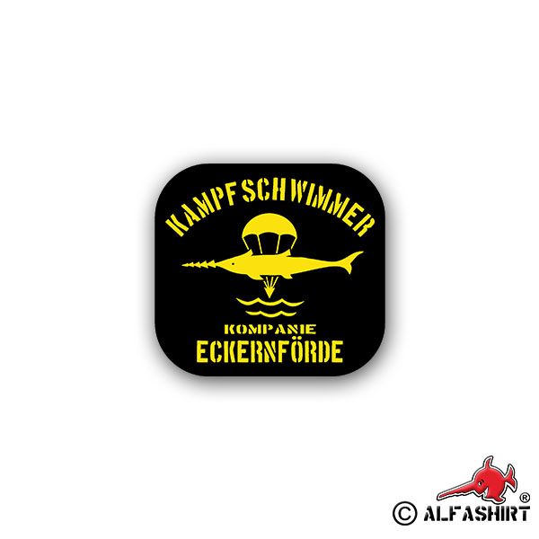 Aufkleber/Sticker Kampfschwimmer Kompanie Eckernförde Marine maritim 7x7cm A2010
