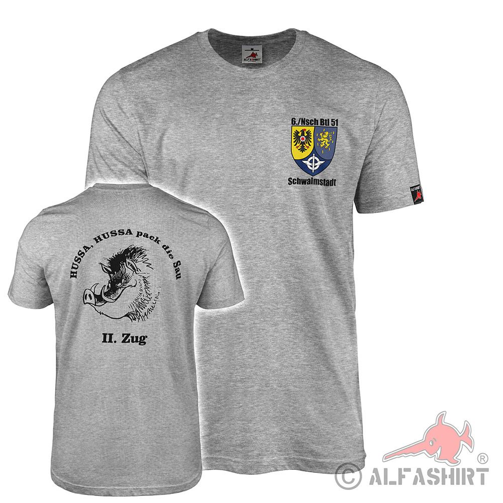 6 Nsch Btl 51 Schwalmstadt Bundeswehr Supply Harthberg Heer T-shirt #43361