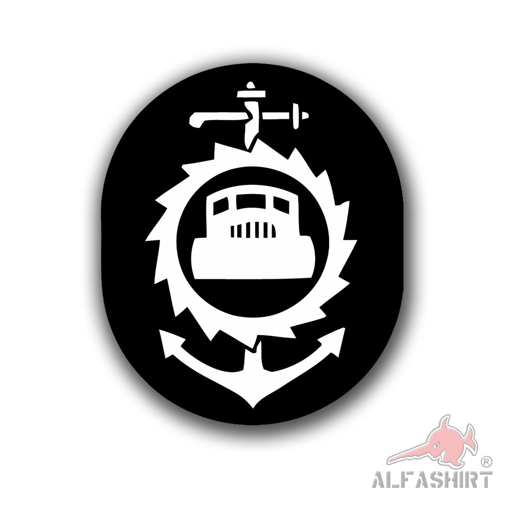 Sticker NVA service career badge 18x15cm pioneers maritime #A6338