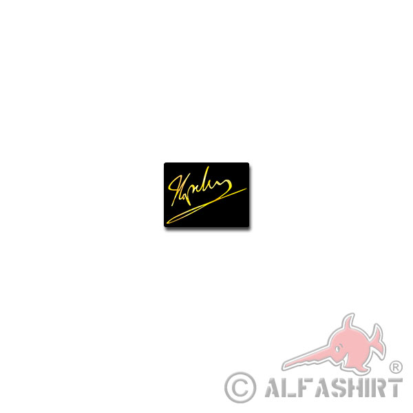 Napoleon Bonaparte Unterschrift Aufkleber Sticker Kaiser Frankreich 9x7cm#A4081
