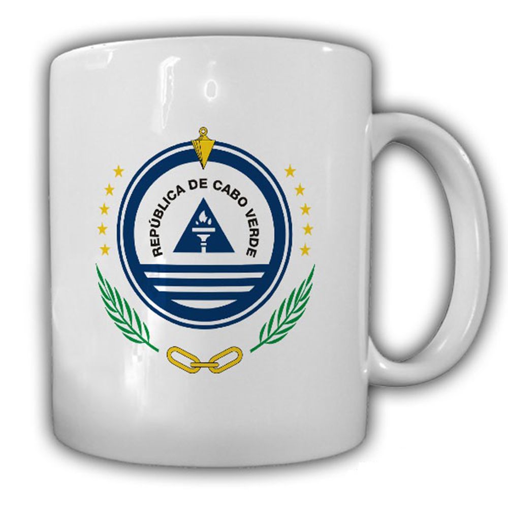 Kap Verde Wappen Emblem Republik Cabo Verde - Tasse Kaffee #13536
