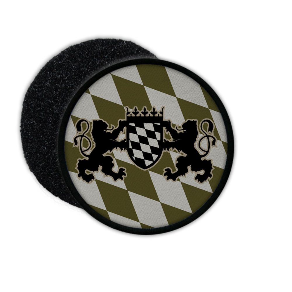 Patch BW Bayern Abzeichen Löwen Bundeswehr Oliv grün Tarn Polizei #22827