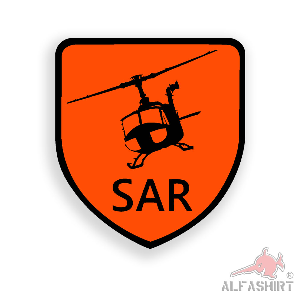 Aufkleber SAR Search and Rescue Suchdienst Rettungsdienst 10x11cm #A6102