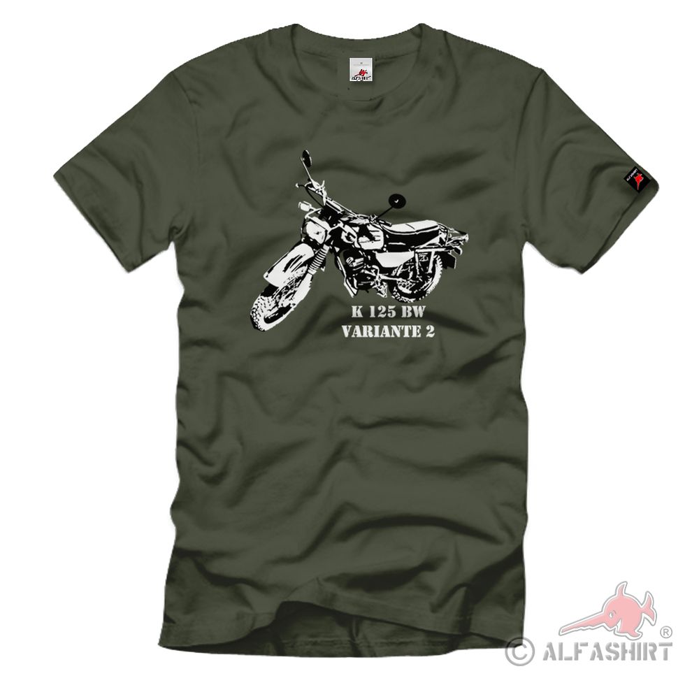 Bundeswehr Motorrad Kradmelder Gelände Maschine Kompanie Heer - T Shirt #691