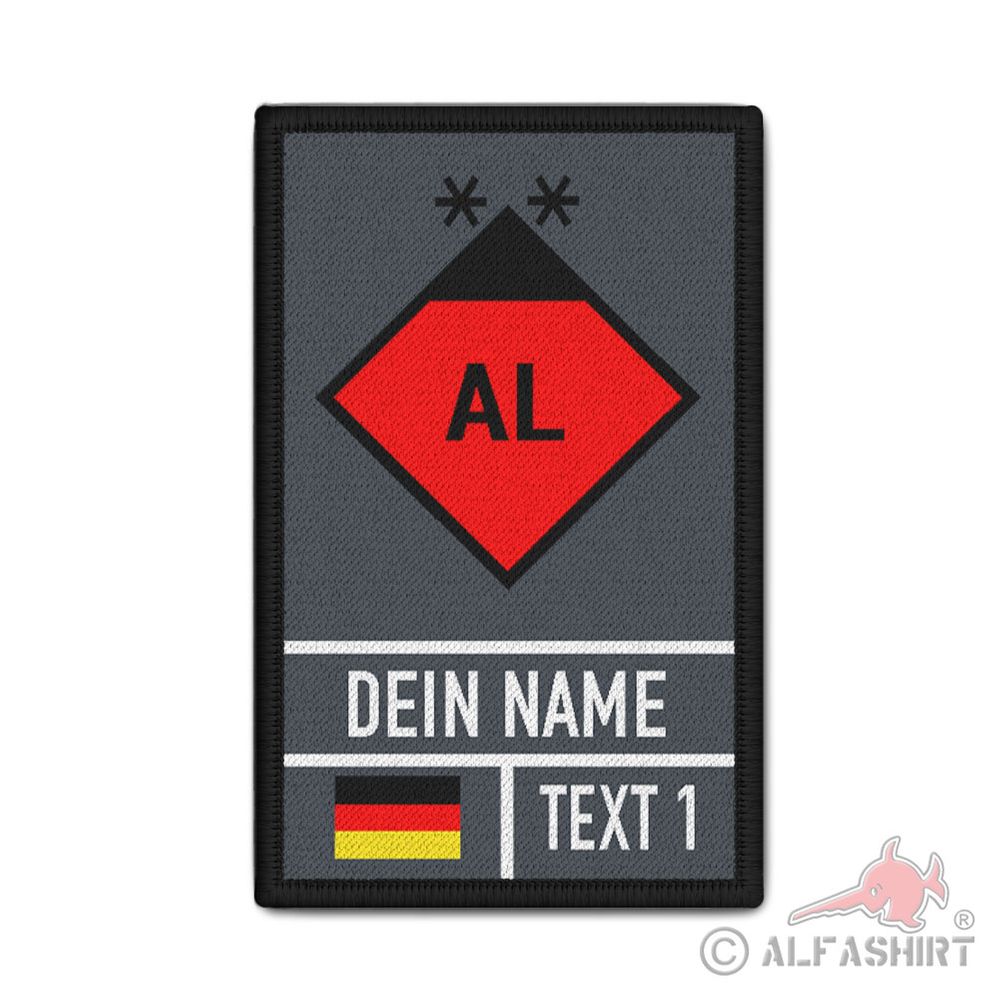 Patch personalisiert Taktisches Zeichen Abschnittsleiter AL#41392