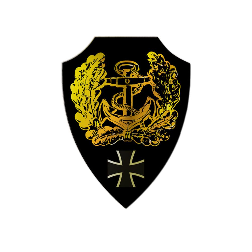Aluschild Barettabzeichen Marinesicherung Bundesmarine Bundeswehr BW #47127